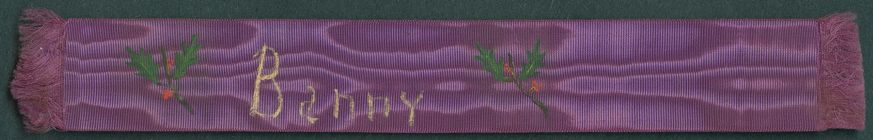 Painted ribbon bookmark